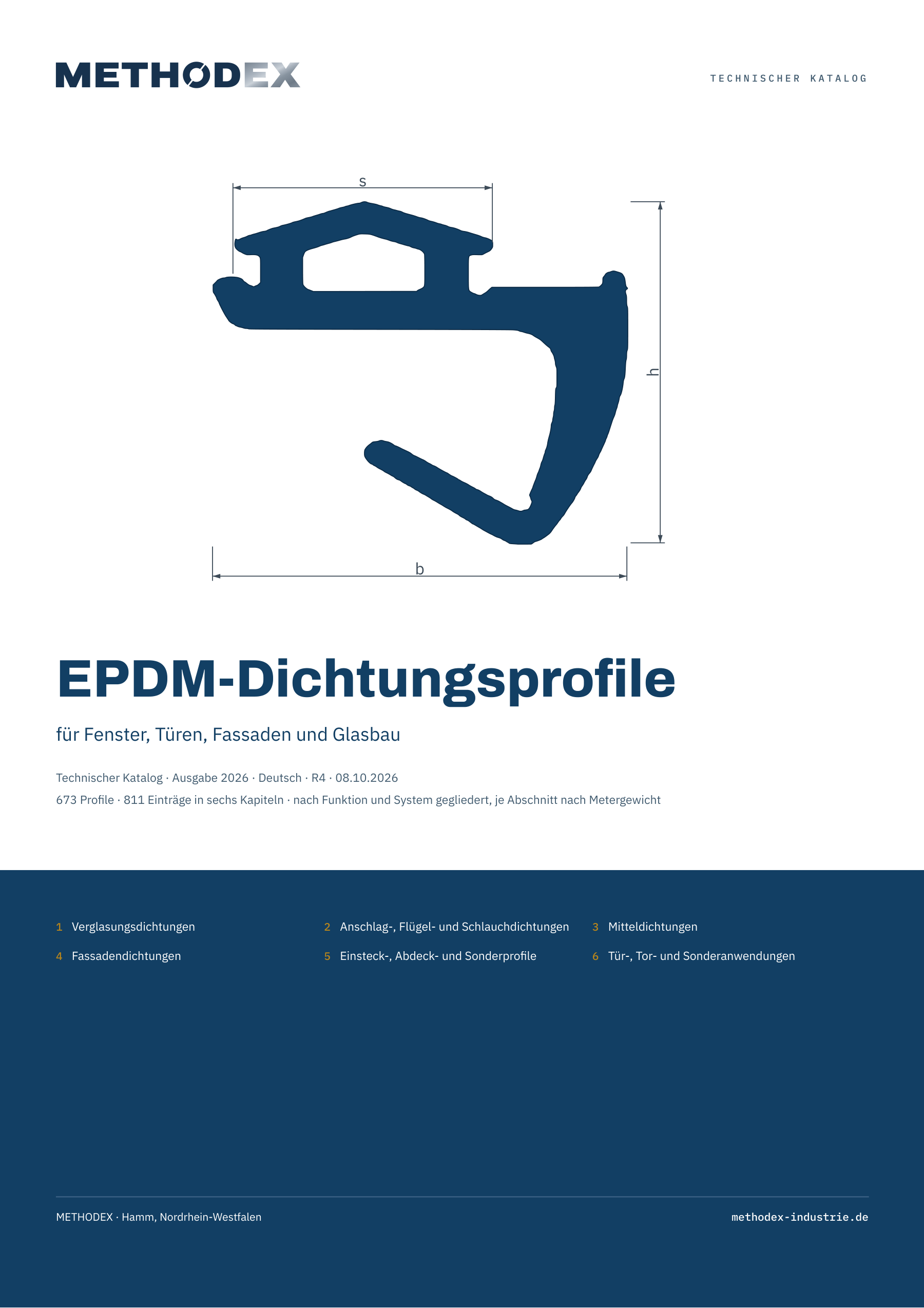 Technischer Katalog EPDM-Dichtungsprofile, Seite 1 / 63
